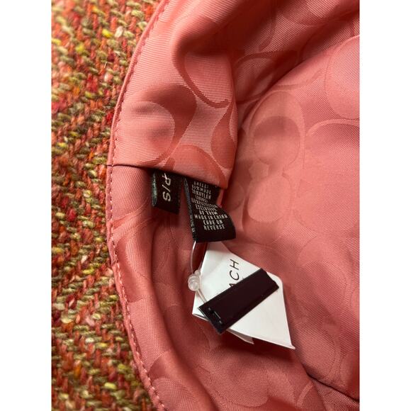 NWT Y2K Coach F80225 Scaro Herringbone Crusher Hat Size P/S - Picture 6 of 7